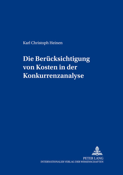 Die Berücksichtigung von Kosten in der Konkurrenzanalyse