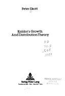 Kaldor's Growth And Distribution Theory