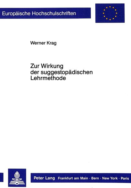 Zur Wirkung der suggestopädischen Lehrmethode