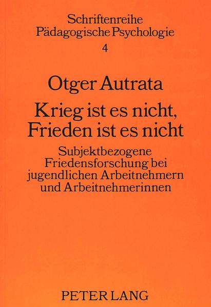 Krieg ist es nicht, Frieden ist es nicht