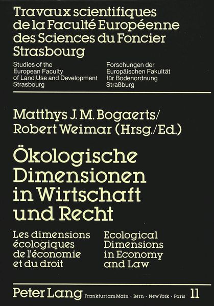 Ökologische Dimensionen in Wirtschaft und Recht