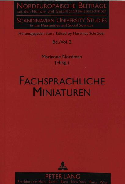 Fachsprachliche Miniaturen