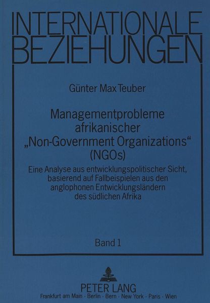 Managementprobleme afrikanischer «Non-Governmental Organizations» (NGOs)
