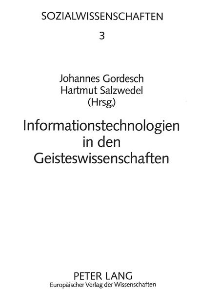 Informationstechnologien in den Geisteswissenschaften