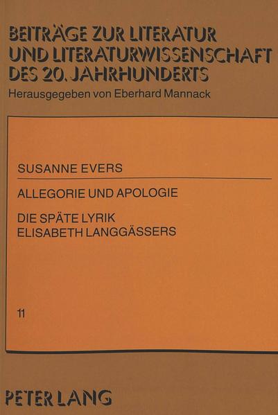 Allegorie und Apologie