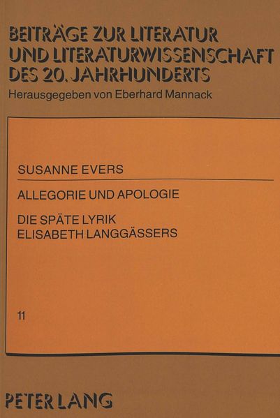 Allegorie und Apologie