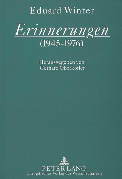 Erinnerungen (1945-1976)