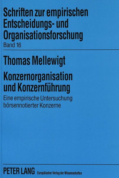 Konzernorganisation und Konzernführung