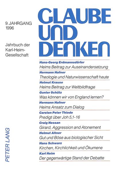 Theologie, Physik und Philosophie im Weltbild Karl Heims