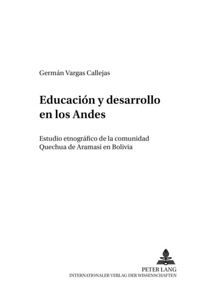 Educación y desarrollo en los Andes