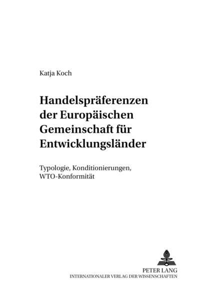 Handelspräferenzen der Europäischen Gemeinschaft für Entwicklungsländer