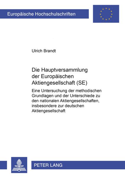 Die Hauptversammlung der Europäischen Aktiengesellschaft (SE)