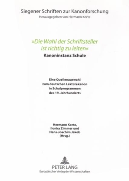 «Die Wahl der Schriftsteller ist richtig zu leiten»