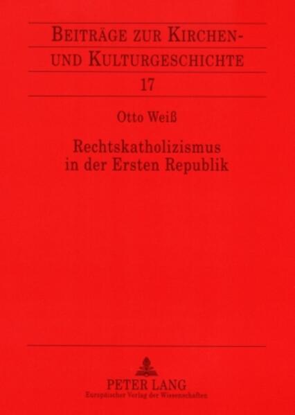 Rechtskatholizismus in der Ersten Republik