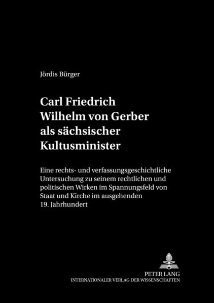 Carl Friedrich Wilhelm von Gerber als sächsischer Kultusminister