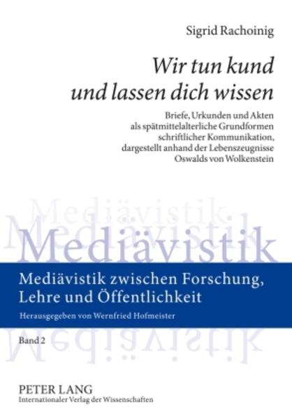 «Wir tun kund und lassen dich wissen»