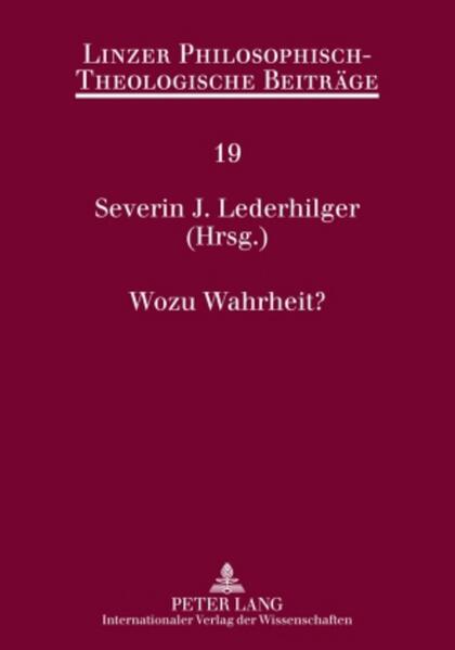Wozu Wahrheit?