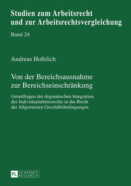 Von der Bereichsausnahme zur Bereichseinschränkung