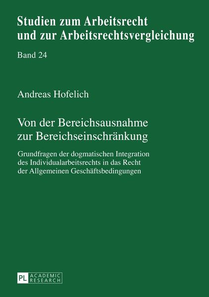 Von der Bereichsausnahme zur Bereichseinschränkung