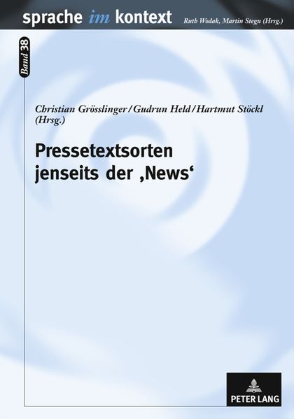 Pressetextsorten jenseits der ‘News’