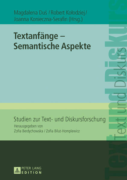Textanfänge – Semantische Aspekte