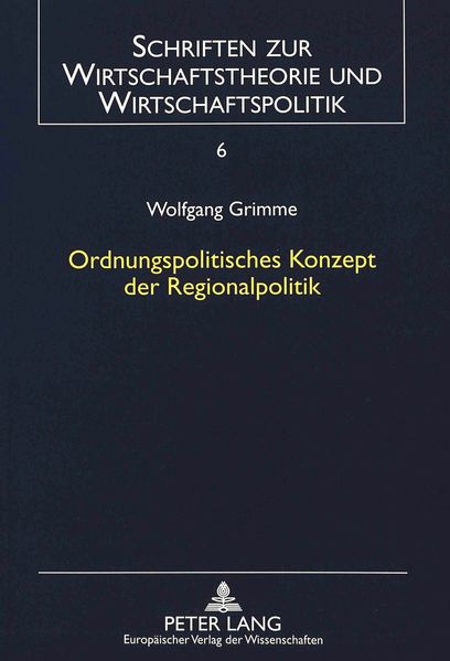 Ordnungspolitisches Konzept der Regionalpolitik