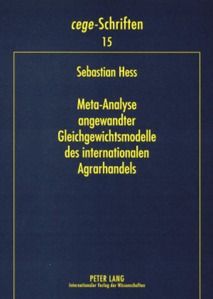 Meta-Analyse angewandter Gleichgewichtsmodelle des internationalen Agrarhandels
