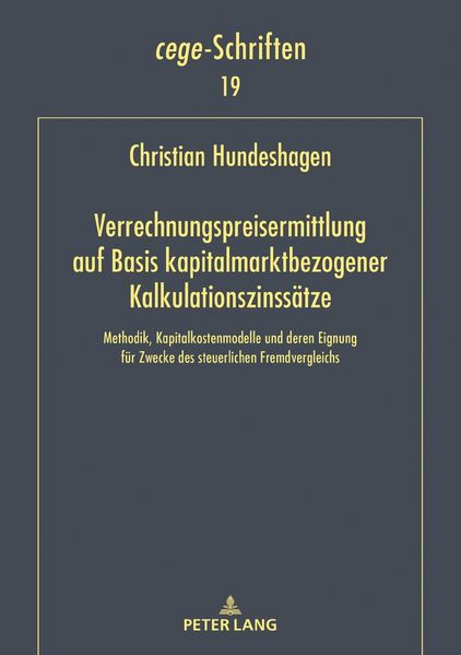Verrechnungspreisermittlung auf Basis kapitalmarktbezogener Kalkulationszinssätze