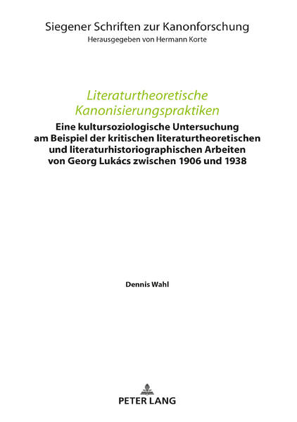 Literaturtheoretische Kanonisierungspraktiken