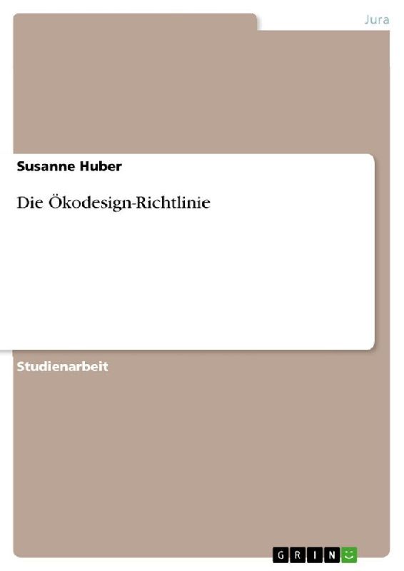 Die Ökodesign-Richtlinie