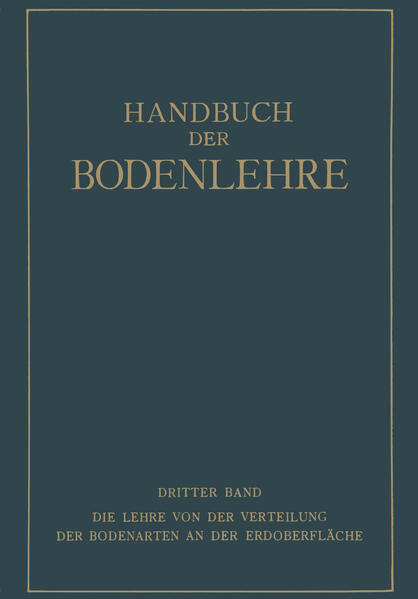 Die Lehre von der Verteilung der Bodenarten an der Erdoberfläche Regionale und Zonale Bodenlehre