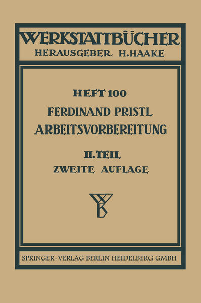 Arbeitsvorbereitung