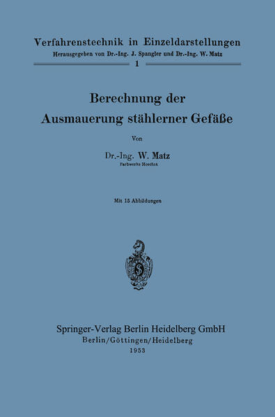 Berechnung der Ausmauerung stählerner Gefäße