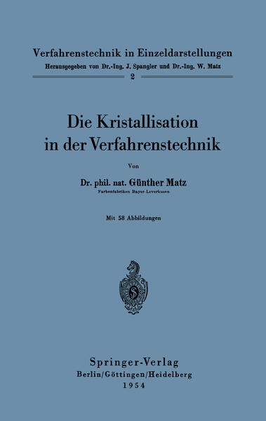 Die Kristallisation in der Verfahrenstechnik