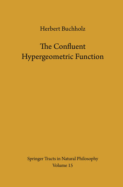 The Confluent Hypergeometric Function
