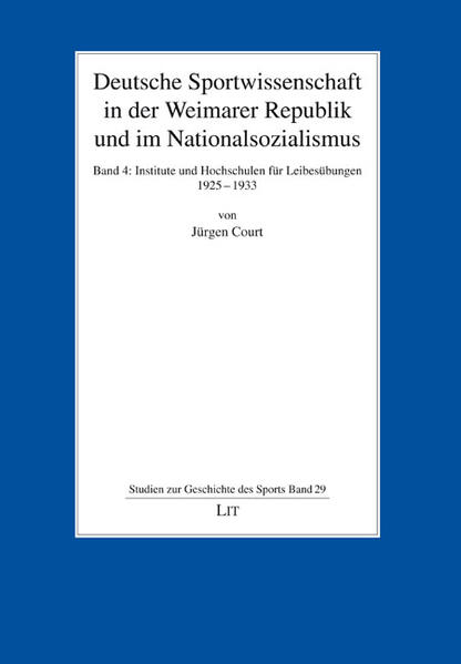 Deutsche Sportwissenschaft in der Weimarer Republik und im Nationalsozialismus