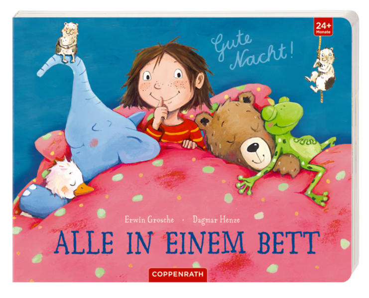 Gute Nacht! Alle in einem Bett