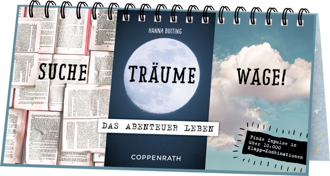 Dreiklapp-Tischkalender - Suche, Träume, Wage!