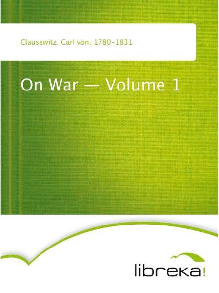 On War - Volume 1