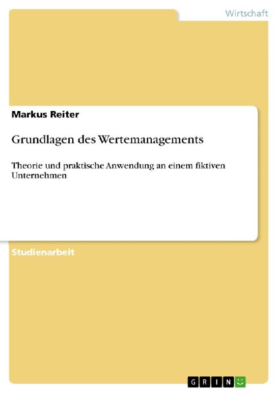 Grundlagen des Wertemanagements