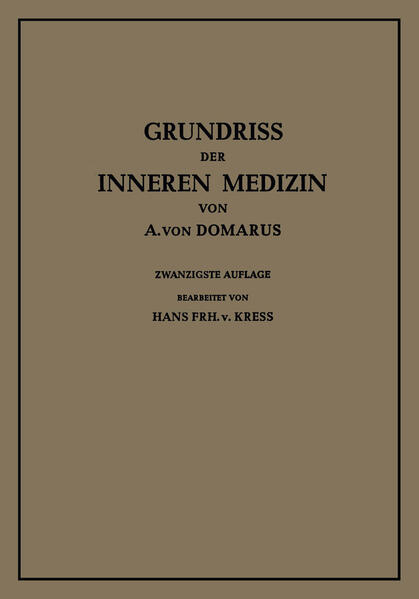 Grundriss der Inneren Medizin