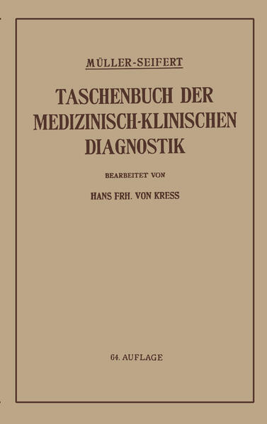 Taschenbuch der medizinisch-klinischen Diagnostik