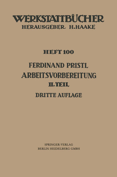 Arbeitsvorbereitung