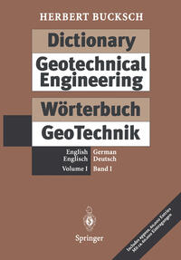 Dictionary Geotechnical Engineering / Wörterbuch GeoTechnik