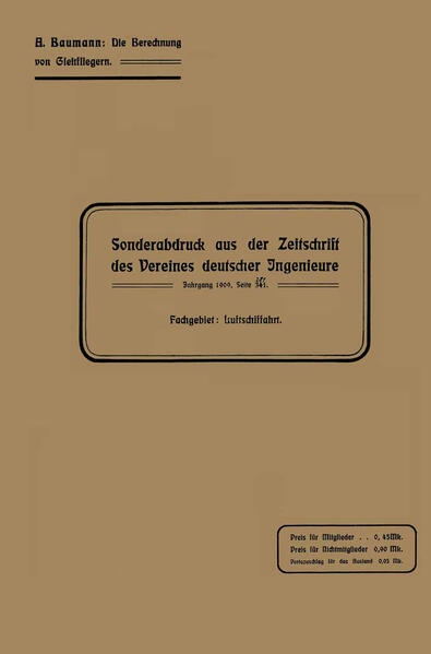 Die Berechnung von Gleitfliegern