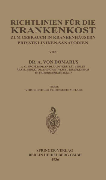 Richtlinien für die Krankenkost