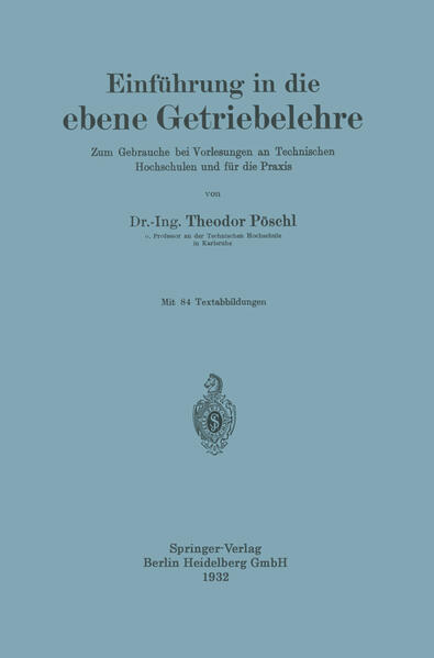 Einführung in die ebene Getriebelehre