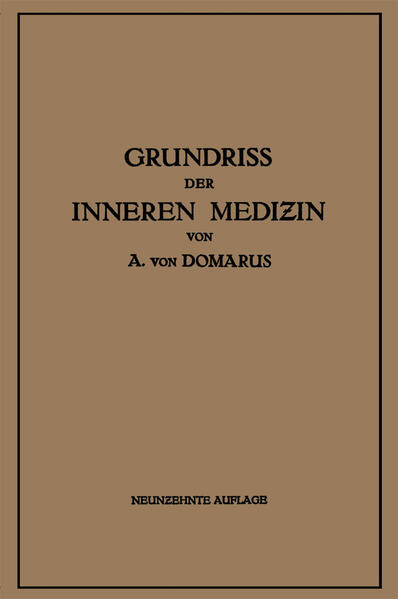 Grundriß der inneren Medizin