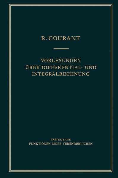 Vorlesungen über Differential- und Integralrechnung
