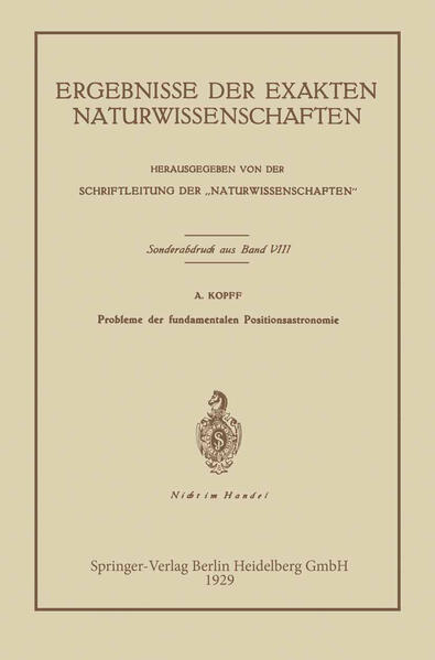 Probleme der fundamentalen Positionsastronomie